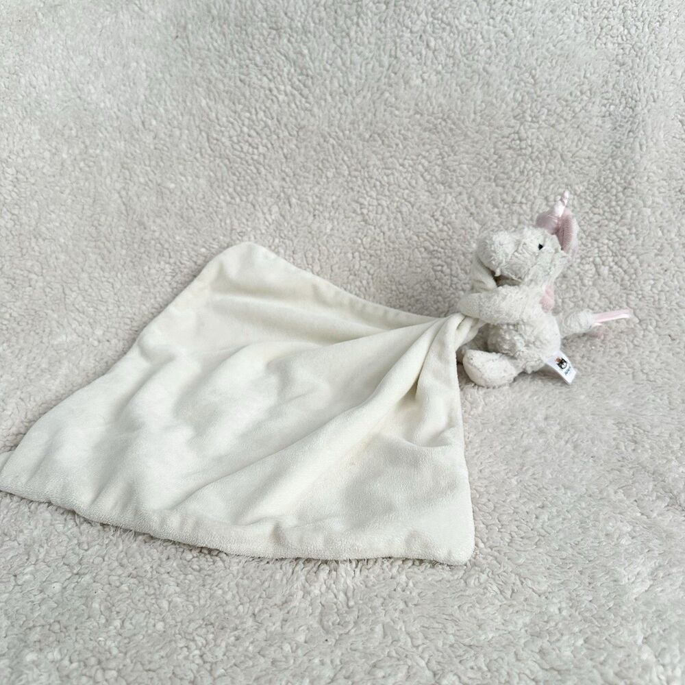 Jellycat Bashful Unicorn Soother Lovey Security Blanket Plush Fair Condition